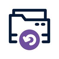 backup icon. dual tone icon for your website, mobile, presentation, and logo design. vector