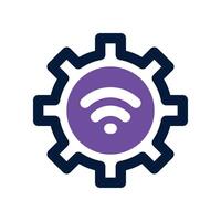 wireless service icon. dual tone icon for your website, mobile, presentation, and logo design. vector