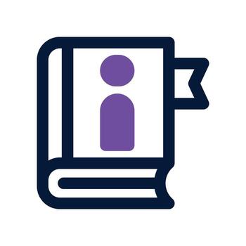 guide book icon. dual tone icon for your website, mobile, presentation, and logo design. vector