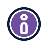 information icon. dual tone icon for your website, mobile, presentation, and logo design. vector