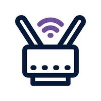 router icon. dual tone icon for your website, mobile, presentation, and logo design. vector