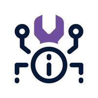 technical problem icon. dual tone icon for your website, mobile, presentation, and logo design. vector