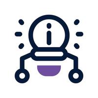 solution icon. dual tone icon for your website, mobile, presentation, and logo design. vector