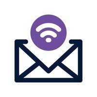 email icon. dual tone icon for your website, mobile, presentation, and logo design. vector