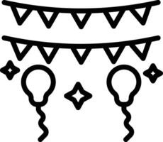 Decoration Line Icon vector