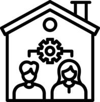 Collaboration Line Icon vector