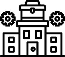 Building a Business Line Icon vector