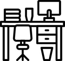 Workspace Line Icon vector