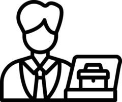 Micro Job Line Icon vector