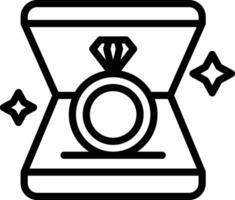 Ring Line Icon vector