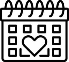 Calendar Line Icon vector