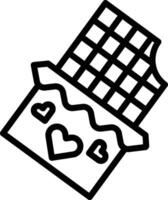 Chocolate Line Icon vector