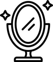 Mirror Line Icon vector