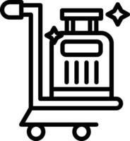 Trolley Line Icon vector