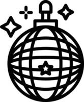 Disco Ball Line Icon vector