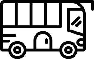 Bus Line Icon vector
