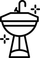 Sink Line Icon vector