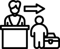 Check Out Line Icon vector