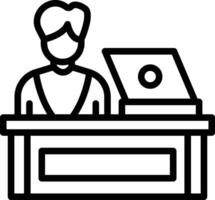 Reception Line Icon vector