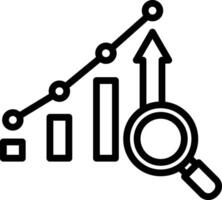 Data Analytics Line Icon vector