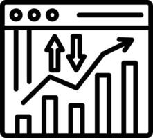Traffic Data Line Icon vector
