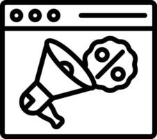 Promotion Line Icon vector