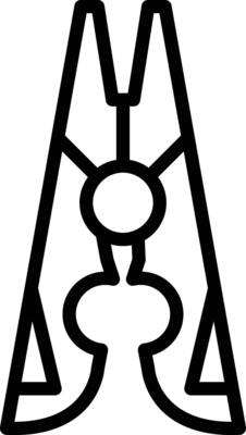 Clothes Pin Line Icon