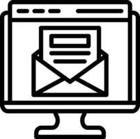 Email Line Icon vector
