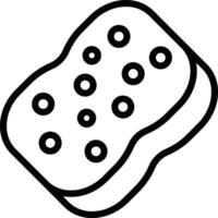 Sponge Line Icon vector