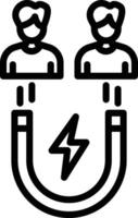 User Engagement Line Icon vector