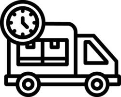 Express Shipping Line Icon vector