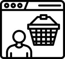 Account Line Icon vector