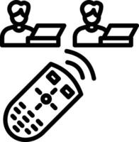 Remote Control Line Icon vector