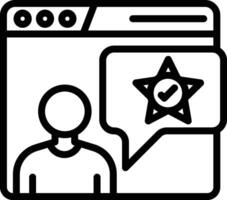 Satisfied Customers Line Icon vector