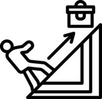 Struggle Line Icon vector