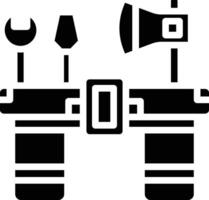 Work Belt Glyph Icon vector