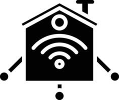 Home Network Glyph Icon vector