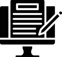 Copywriting Glyph Icon vector