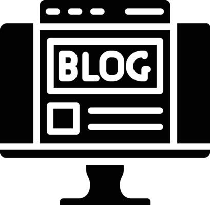 Blogging Glyph Icon