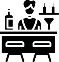 Bar Glyph Icon vector
