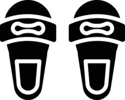 Slippers Glyph Icon vector