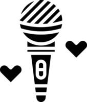 Microphone Glyph Icon vector