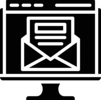 Email Glyph Icon vector