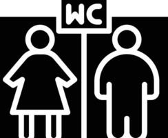 Wc Glyph Icon vector