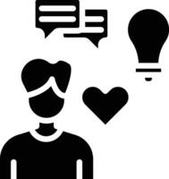 Soft Skills Glyph Icon vector