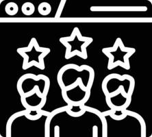 Customer Review Glyph Icon vector