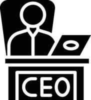 Ceo Glyph Icon vector