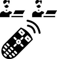 Remote Control Glyph Icon vector