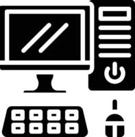 Computer Glyph Icon vector