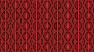 Seamless hand drawn geometric ethnic abstract kaleidoscope pattern. Imperfect geometry. Deep dark maroon red. Complex and detailed tapestry. For fabric print, stationery design, art print, home decor. vector